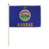 Kansas 12x18in Stick Flag - Flags Importer