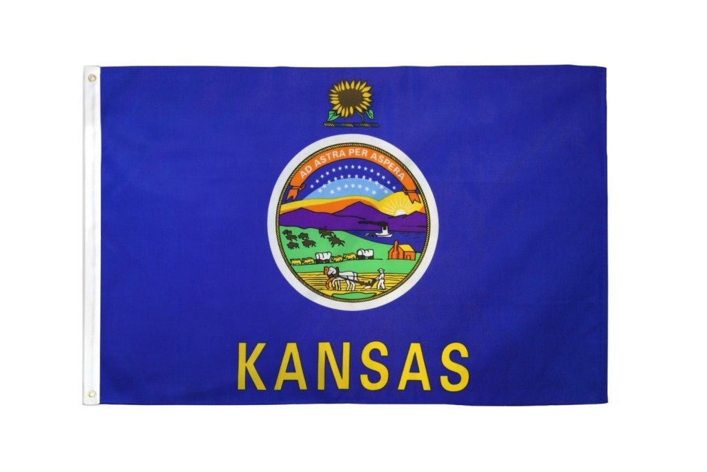 Kansas Flag 2x3ft Poly - Flags Importer