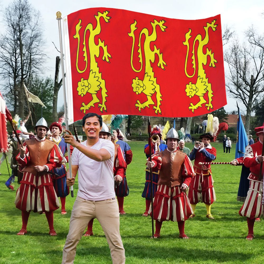 King Richard I Flag 3x5ft Poly - Flags Importer