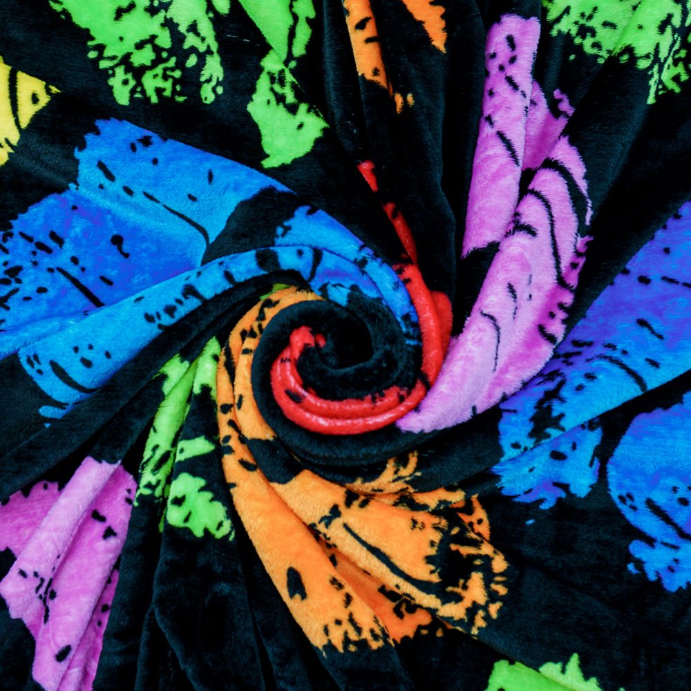 Kiss Kiss (Colorful) Soft Plush 50x60in Blanket - Flags Importer