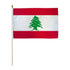 Lebanon 12x18in Stick Flag - Flags Importer