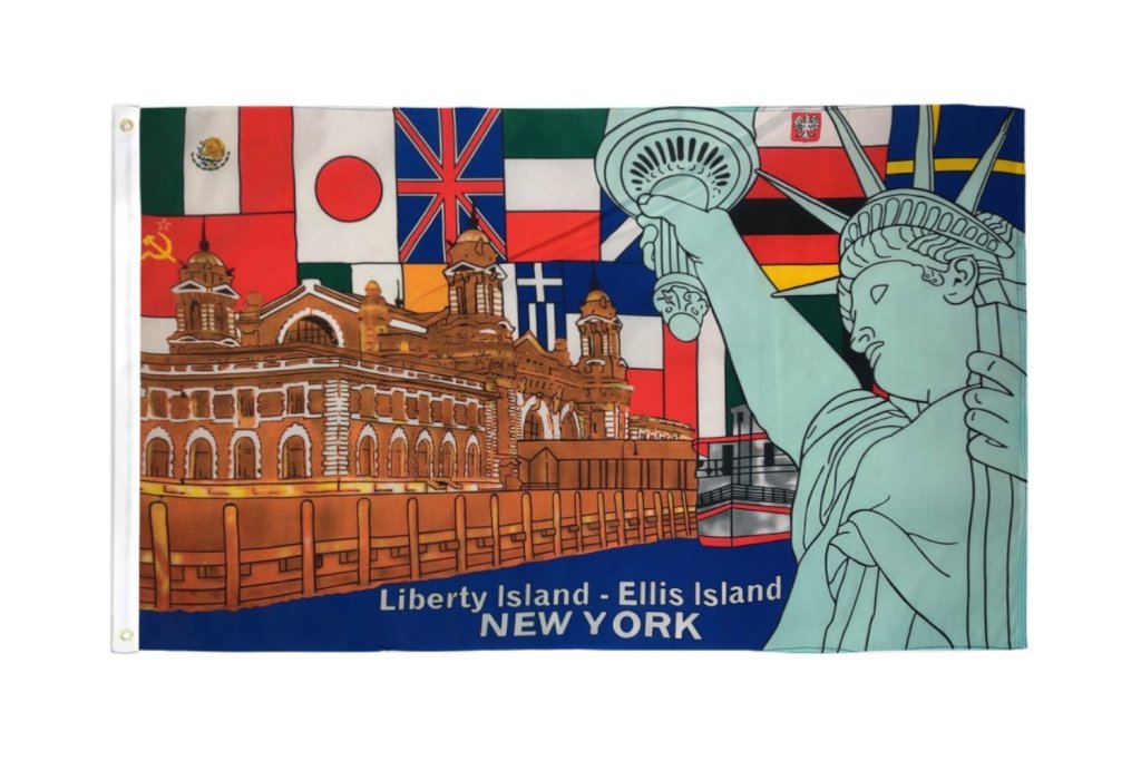 Liberty Island Flag 3x5ft Poly - Flags Importer