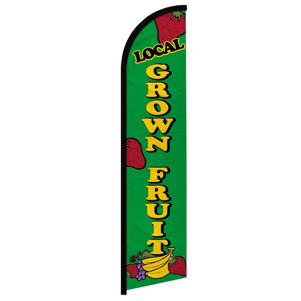 Local Grown Fruit Windless Banner Flag - Flags Importer