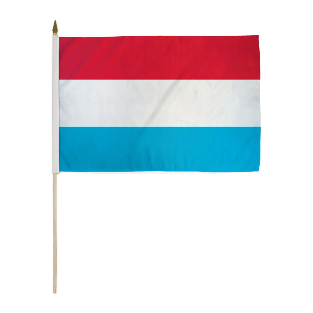 Luxembourg 12x18in Stick Flag - Flags Importer