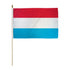 Luxembourg 12x18in Stick Flag - Flags Importer