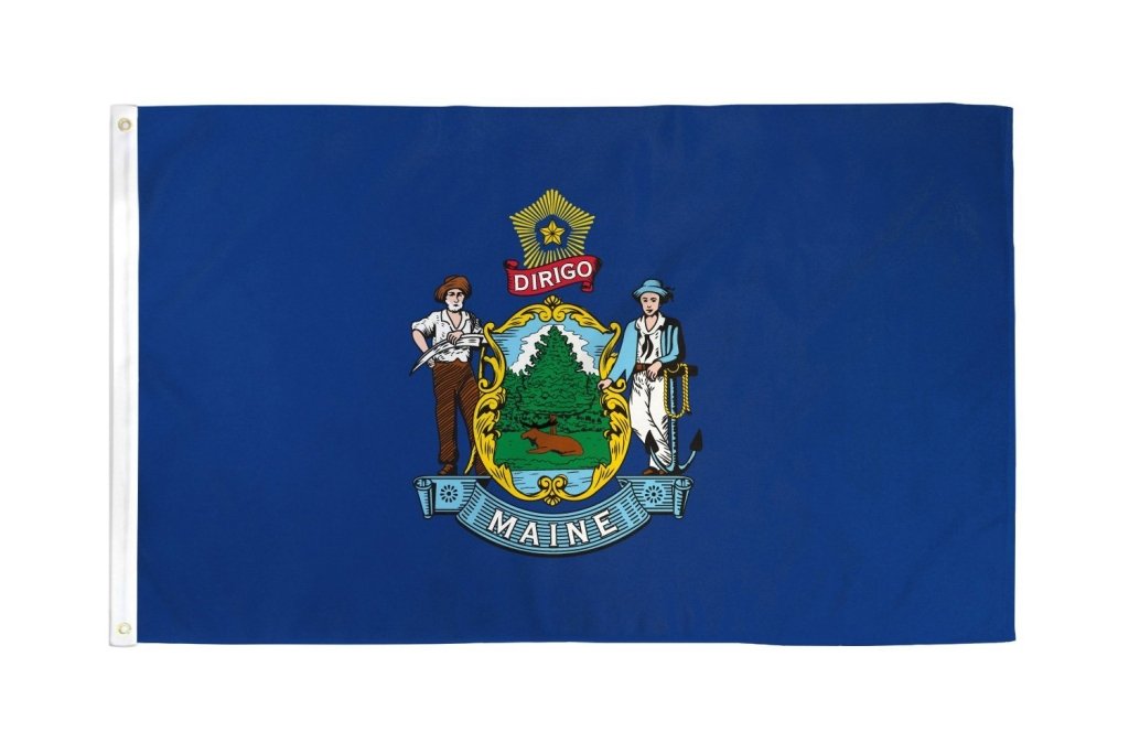 Maine Flag 2x3ft Poly - Flags Importer