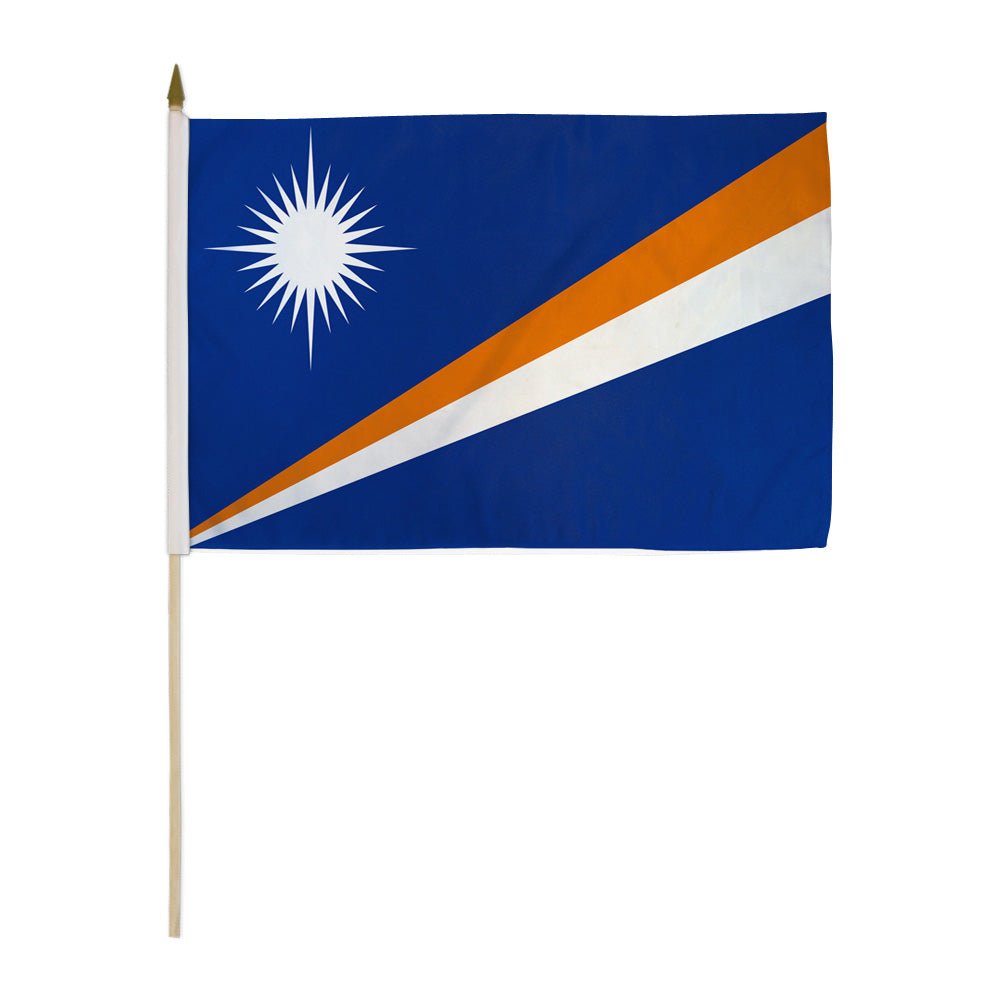 Marshall Islands 12x18in Stick Flag - Flags Importer
