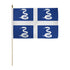 Martinique (Snake) 12x18in Stick Flag - Flags Importer