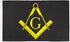 Masonic Flag (Black) Flag 3x5ft Poly - Flags Importer