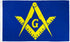 Masonic Flag (Blue & Yellow) Flag 3x5ft Poly - Flags Importer
