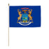 Michigan 12x18in Stick Flag - Flags Importer