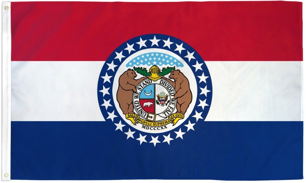Missouri Flag 3x5ft Poly - Flags Importer
