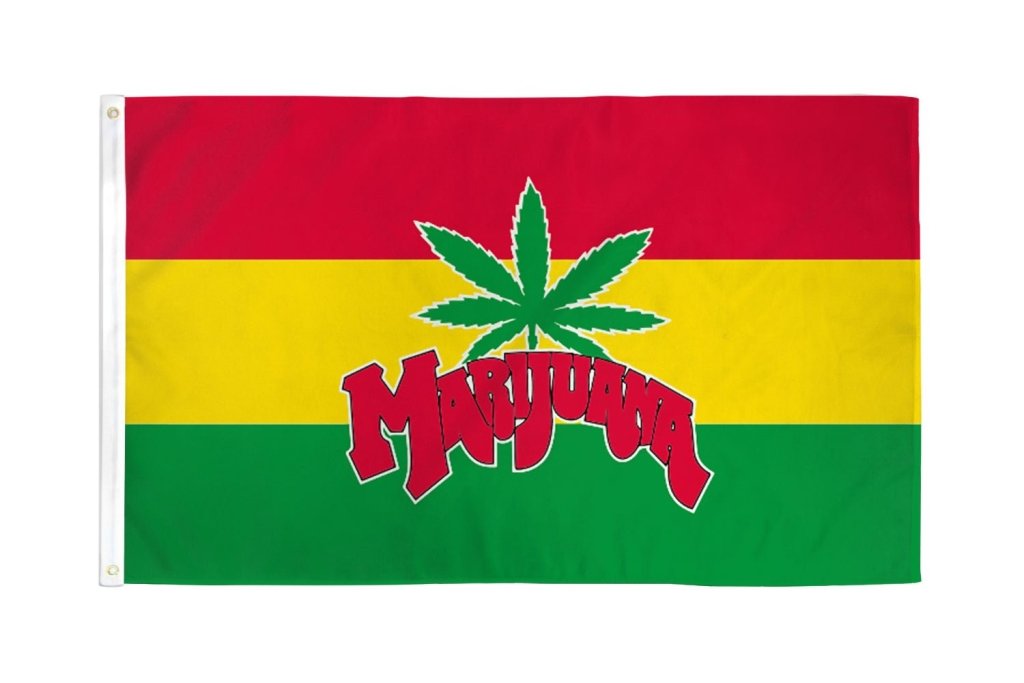 MJ (Rasta Colors) Flag 3x5ft Poly - Flags Importer
