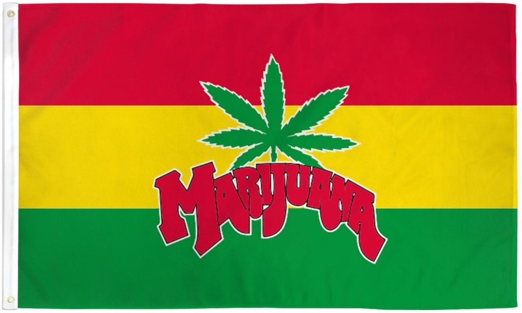 MJ (Rasta Colors) Flag 3x5ft Poly - Flags Importer