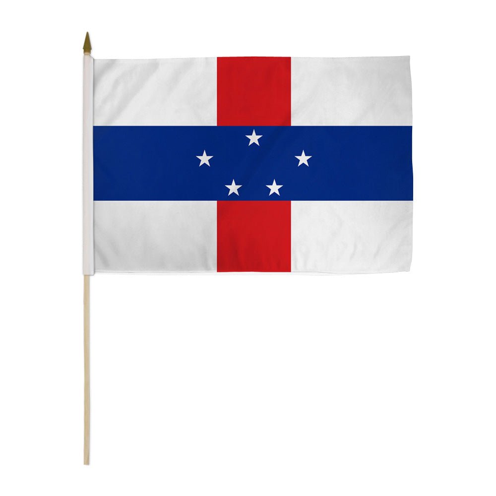 Netherlands Antilles 12x18in Stick Flag - Flags Importer