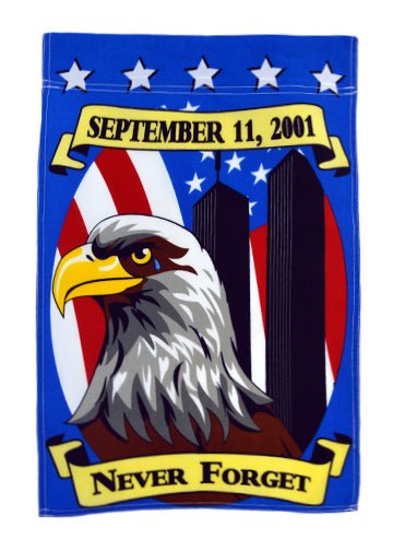 Never Forget 9/11 12x18in Garden Flag - Flags Importer