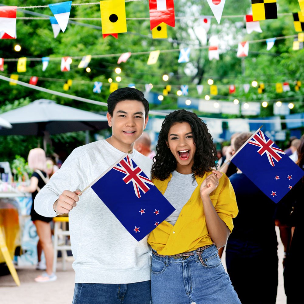 New Zealand 12x18in Stick Flag - Flags Importer