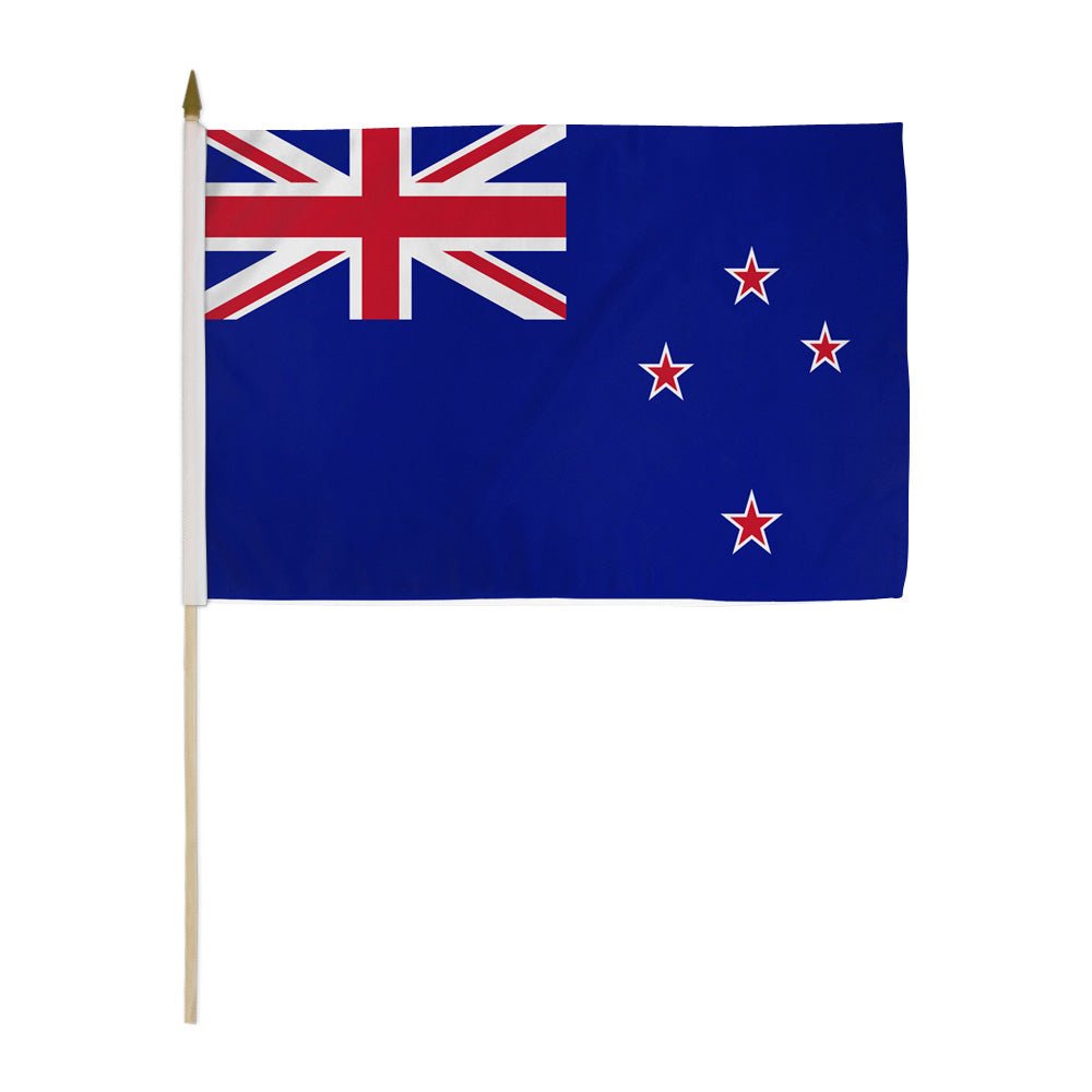 New Zealand 12x18in Stick Flag - Flags Importer