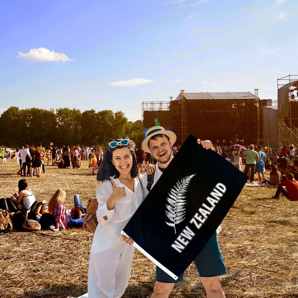 New Zealand (Silver Fern) Flag 2x3ft Poly - Flags Importer