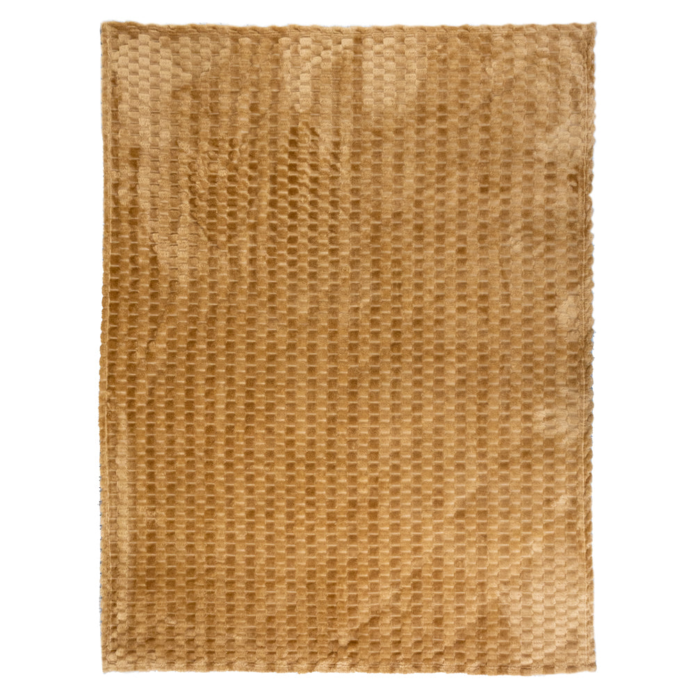 Caramel Solid Color (Turtle Shell) Soft Plush 50x60in Blanket