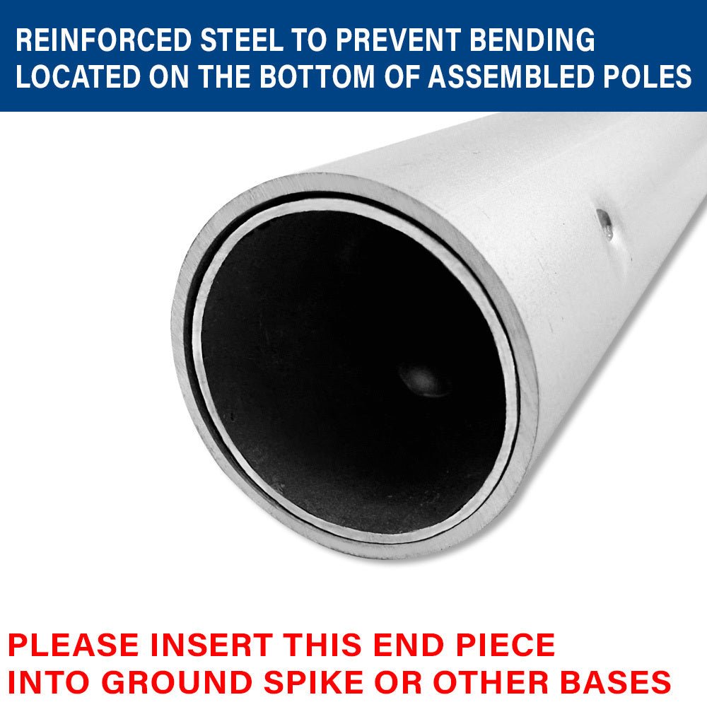 Open House (Blue & Red) Windless Banner Flag & Pole Kit - Flags Importer