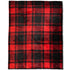 Red & Black Plaid (Large Squares) Soft Plush 50x60in Blanket