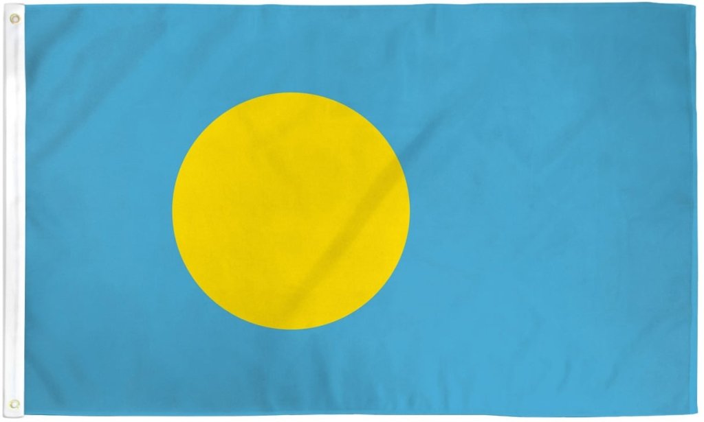 Palau Flag 2x3ft Poly - Flags Importer