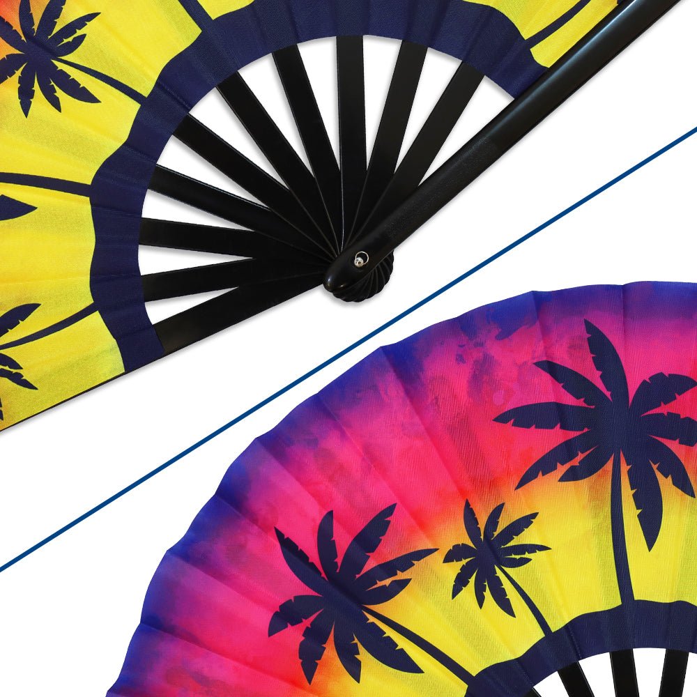Palm Paradise X - Large Hand Fan - Flags Importer