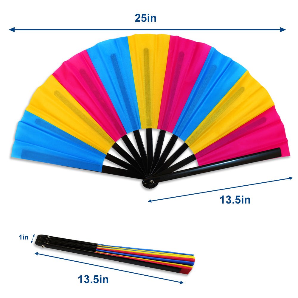 Pansexual X - Large Hand Fan - Flags Importer