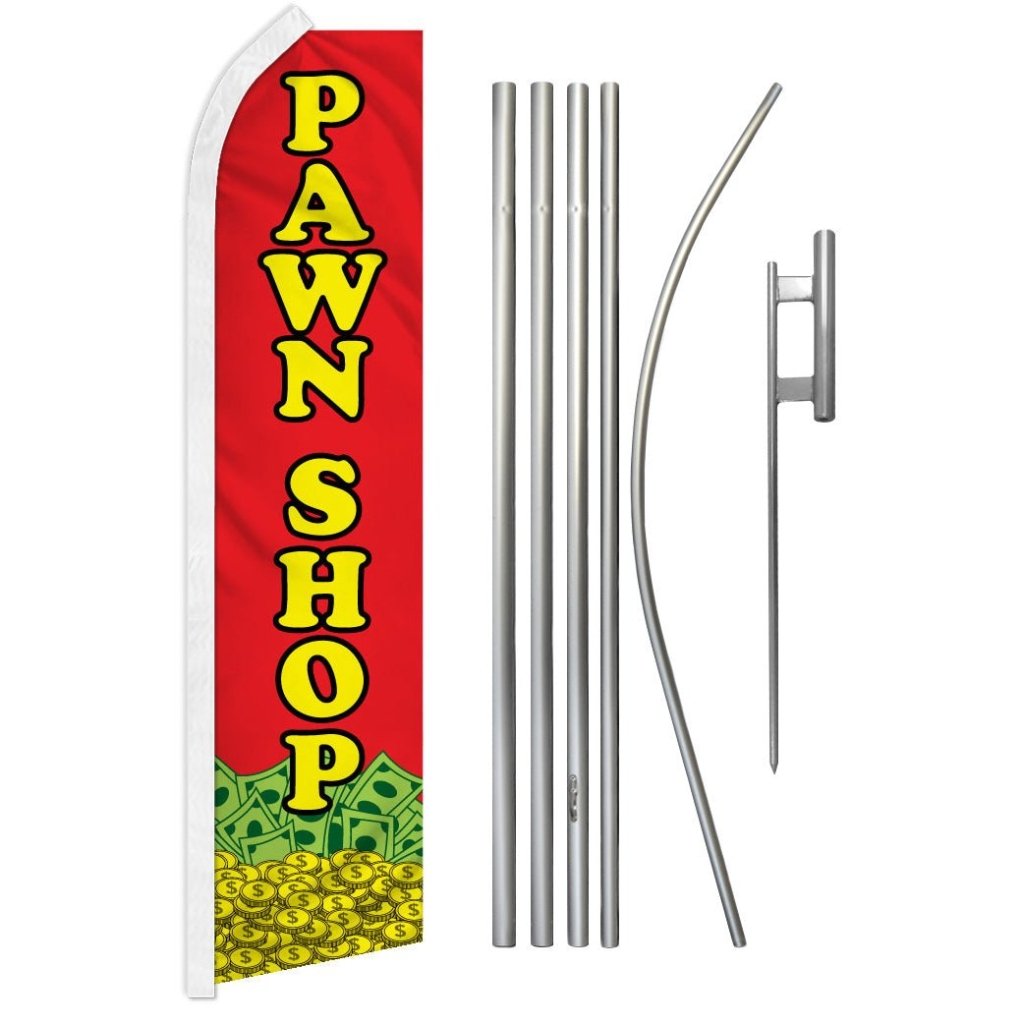 Pawn Shop Super Flag & Pole Kit - Flags Importer