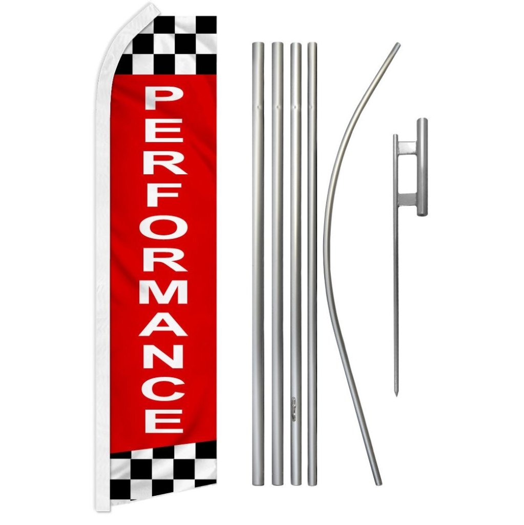 Performance Super Flag & Pole Kit - Flags Importer