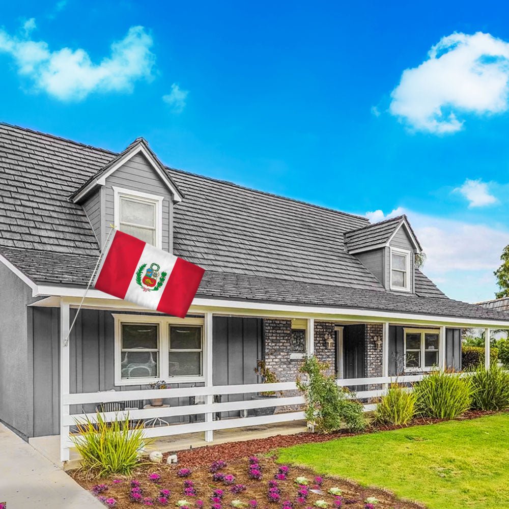 Peru Flag 3x5ft Poly - Flags Importer