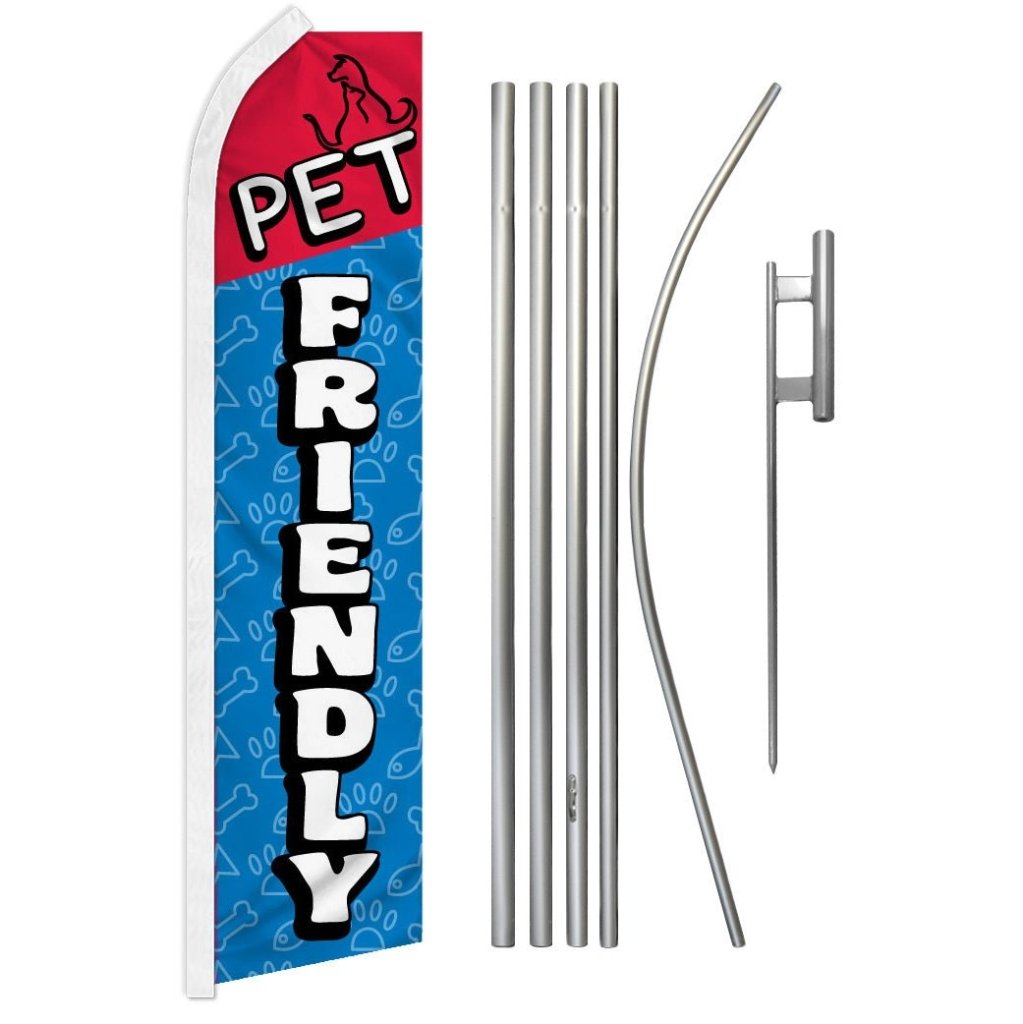Pet Friendly Super Flag & Pole Kit - Flags Importer