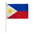 Philippines 12x18in Stick Flag - Flags Importer