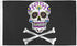 Pirate Sugar Skull Flag 3x5ft Poly - Flags Importer