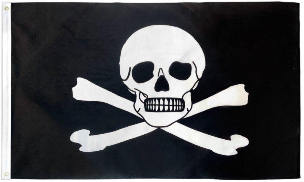 Poison Pirate Flag 3x5ft Poly - Flags Importer