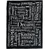 Positive Message (Black) Soft Plush 50x60in Blanket - Flags Importer