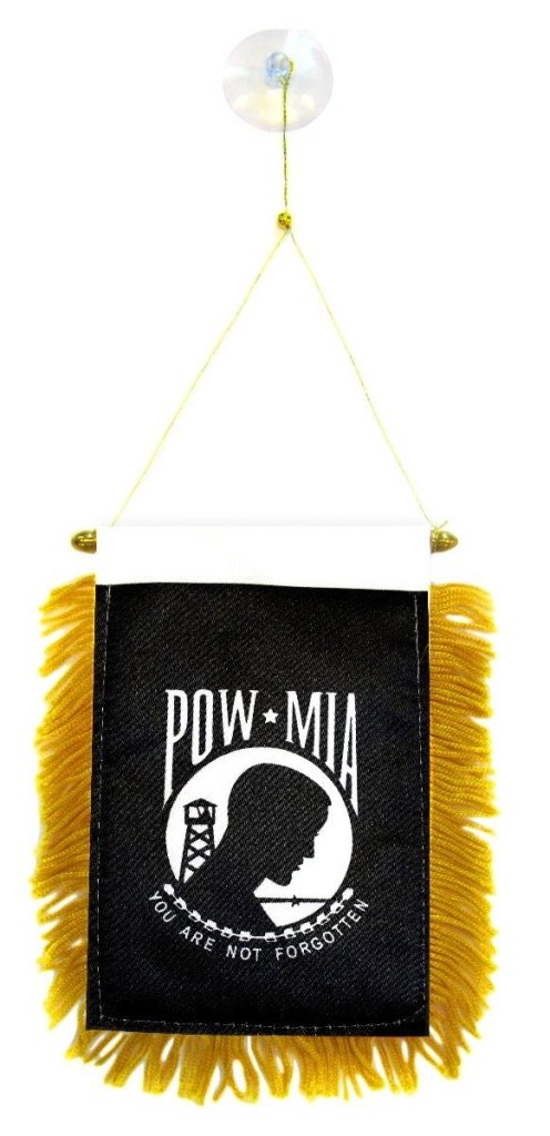POW - MIA (Standard) Mini Banner - Flags Importer