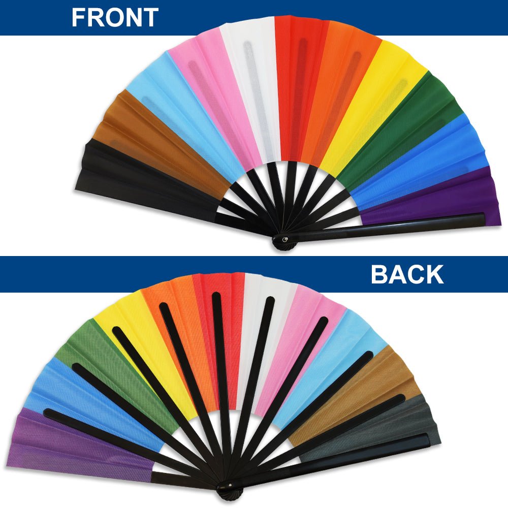 Progress Pride X - Large Hand Fan - Flags Importer