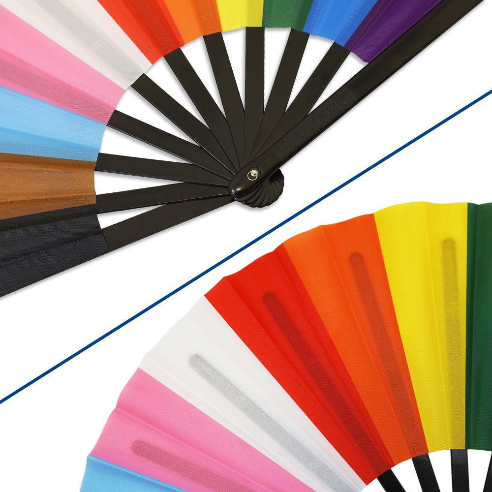 Progress Pride X - Large Hand Fan - Flags Importer