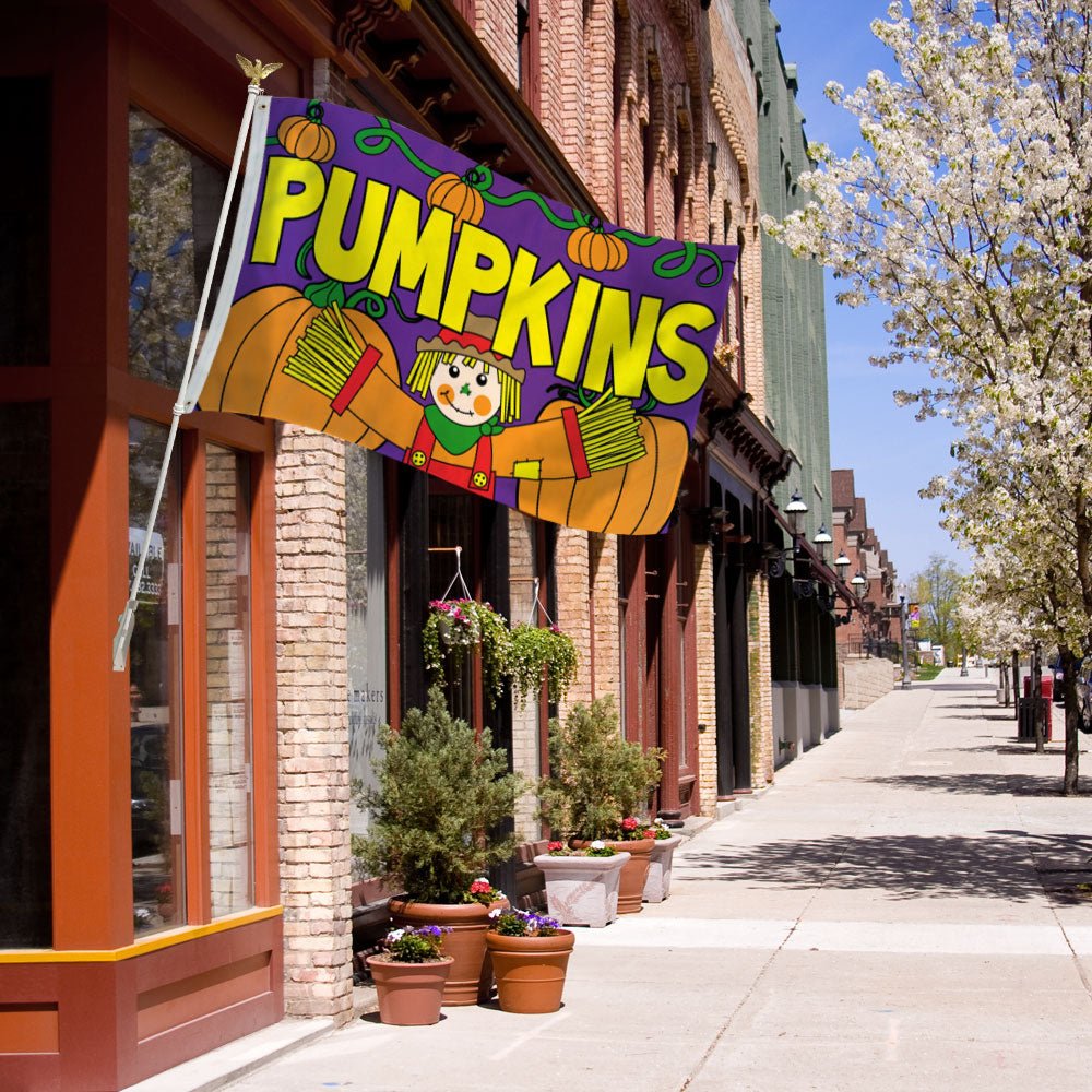 Pumpkins Flag 3x5ft Poly - Flags Importer