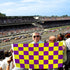 Purple & Yellow Checkered Flag 3x5ft Poly - Flags Importer