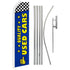 Quality Used Cars (Blue) Super Flag & Pole Kit - Flags Importer