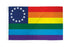 Rainbow Betsy Ross Flag 3x5ft Poly - Flags Importer