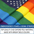 Rainbow US Stars Embroidered Flag 3x5ft - Flags Importer