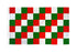 Red, Green & White Checkered Flag 3x5ft Poly - Flags Importer