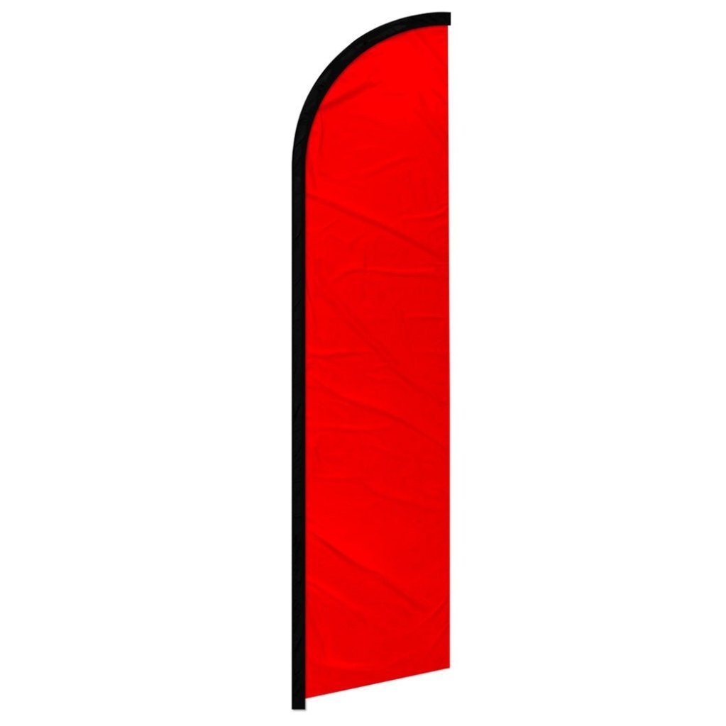 Red Solid Color Windless Banner Flag - Flags Importer