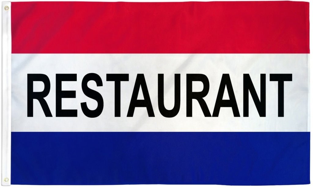 Restaurant Flag 3x5ft Poly - Flags Importer