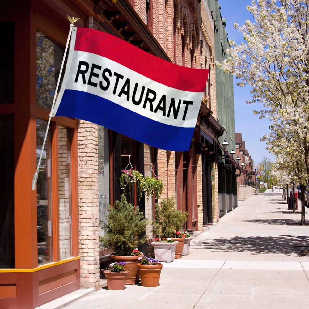Restaurant Flag 3x5ft Poly - Flags Importer