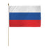 Russia 12x18in Stick Flag - Flags Importer